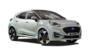 Weißer Ford Puma – kompakter Crossover mit sportlichem Design bei Reichert Automobile in Dettingen an der Erms